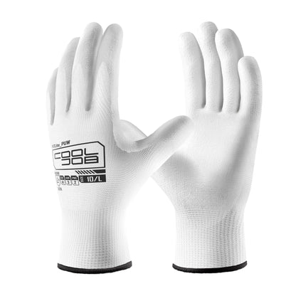 COOLJOB 12/60 Pairs Safety Work Gloves Pack Bulk with Grip PU Coating