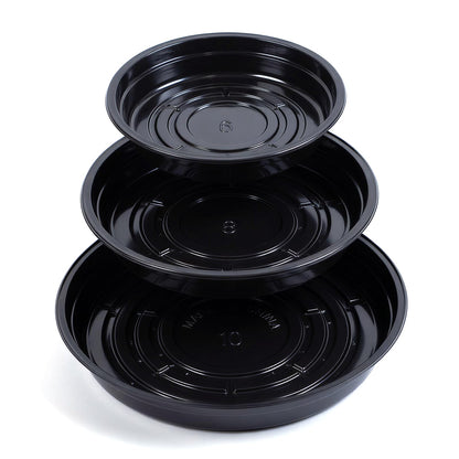 TRUEDAYS 20 Pack Plant Saucers (6 inch / 8inch / 10inch / 12inch) Clear Plant Saucers Flower Pot Tray Excellent for Indoor & Outdoor Plants