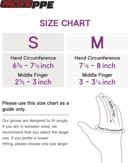 PACIFIC PPE 6 Pairs Gardening Gloves for women, Rubber Coated Garden Gloves, Ladies Yard Work Gloves, Breathable, Purple & Yellow & Red, Small