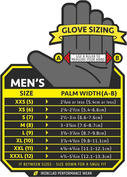 Ironclad Ranchworx Work Gloves RWG2, Premier Leather Work Glove, Performance Fit, Durable, Machine Washable, (1 Pair), RWG2-04-L,Brown/Black