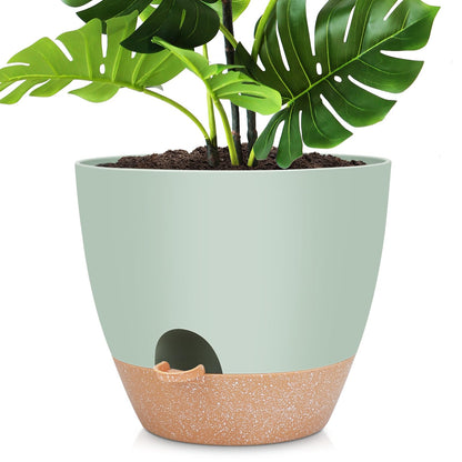 YNNICO 12 inch Large Self Watering Plant Pots for Indoor Outdoor Plants