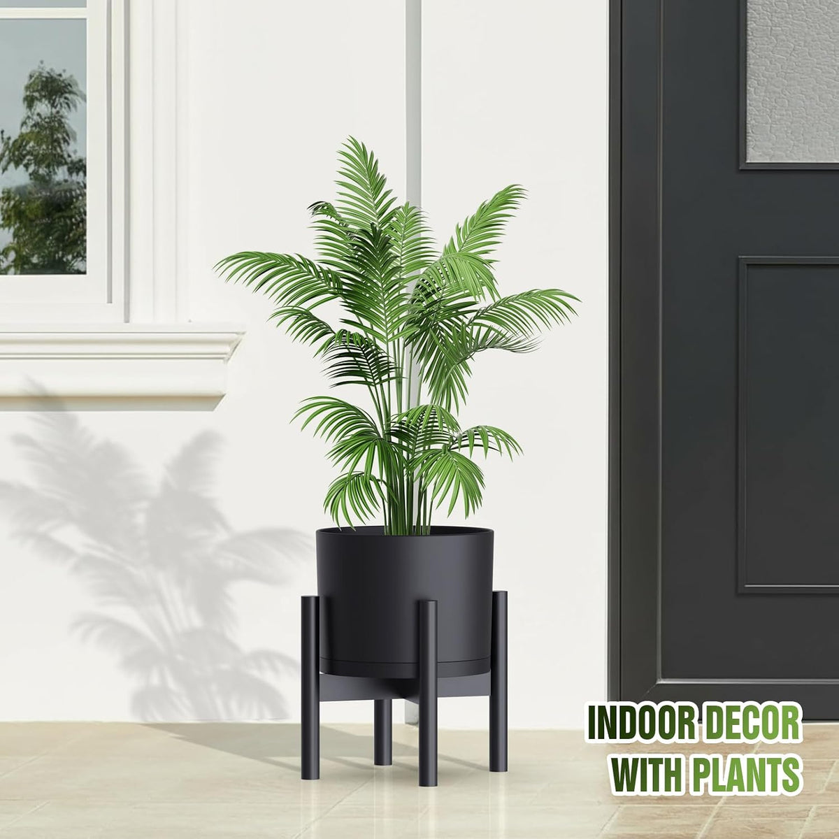 10/9/8 Inch Plant Pots 3 Pack, with Drainage Hole & Saucers