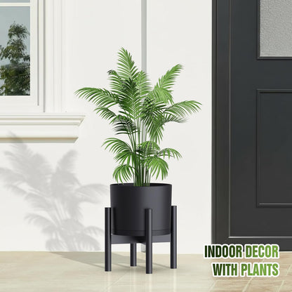 10/9/8 Inch Plant Pots 3 Pack, with Drainage Hole & Saucers