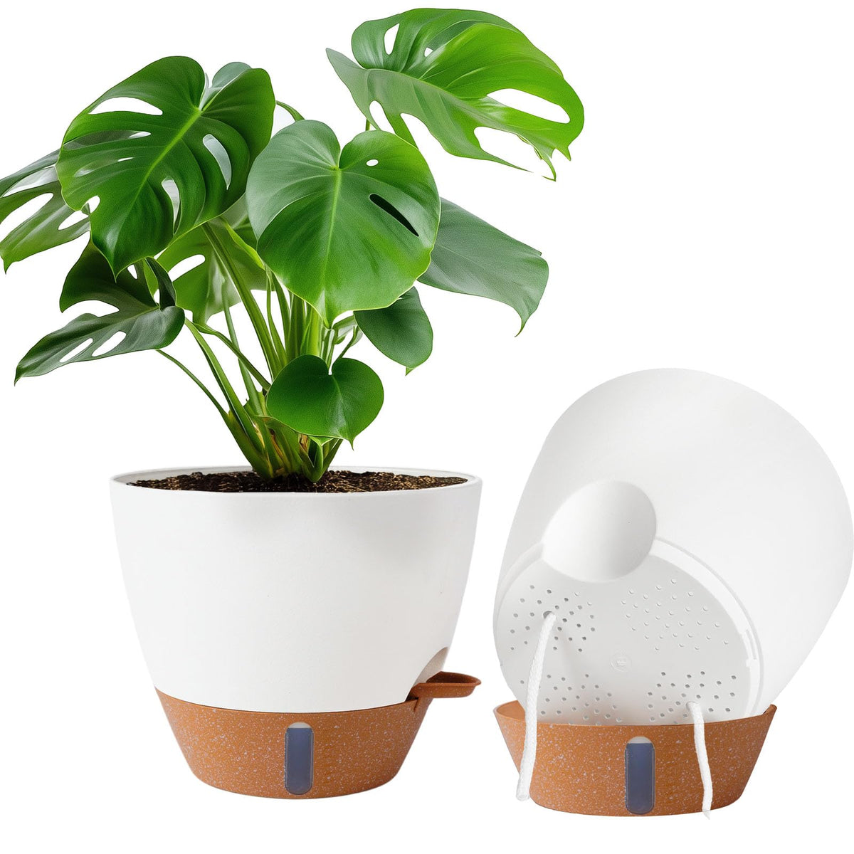 8/10/12 Inch Self Watering Pots for Indoor/Outdoor Plants