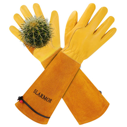 Gardening Gloves for Women Men, Long Thorn Proof Rose Pruning Glove