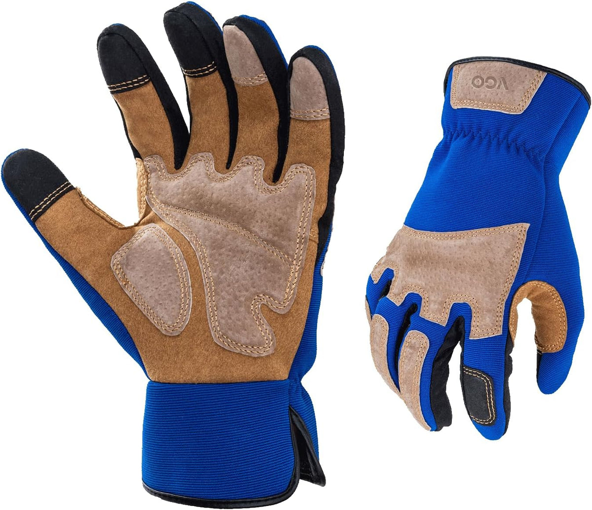 Vgo... Gardening Work Gloves for Men,Thornproof,Touchscreen(SL7475,L)