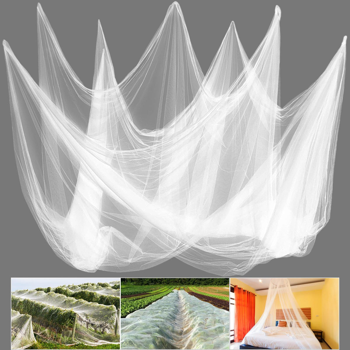 Mosquito Netting,10 × 50 Ft Mosquito Mesh Screen for Patio,Black
