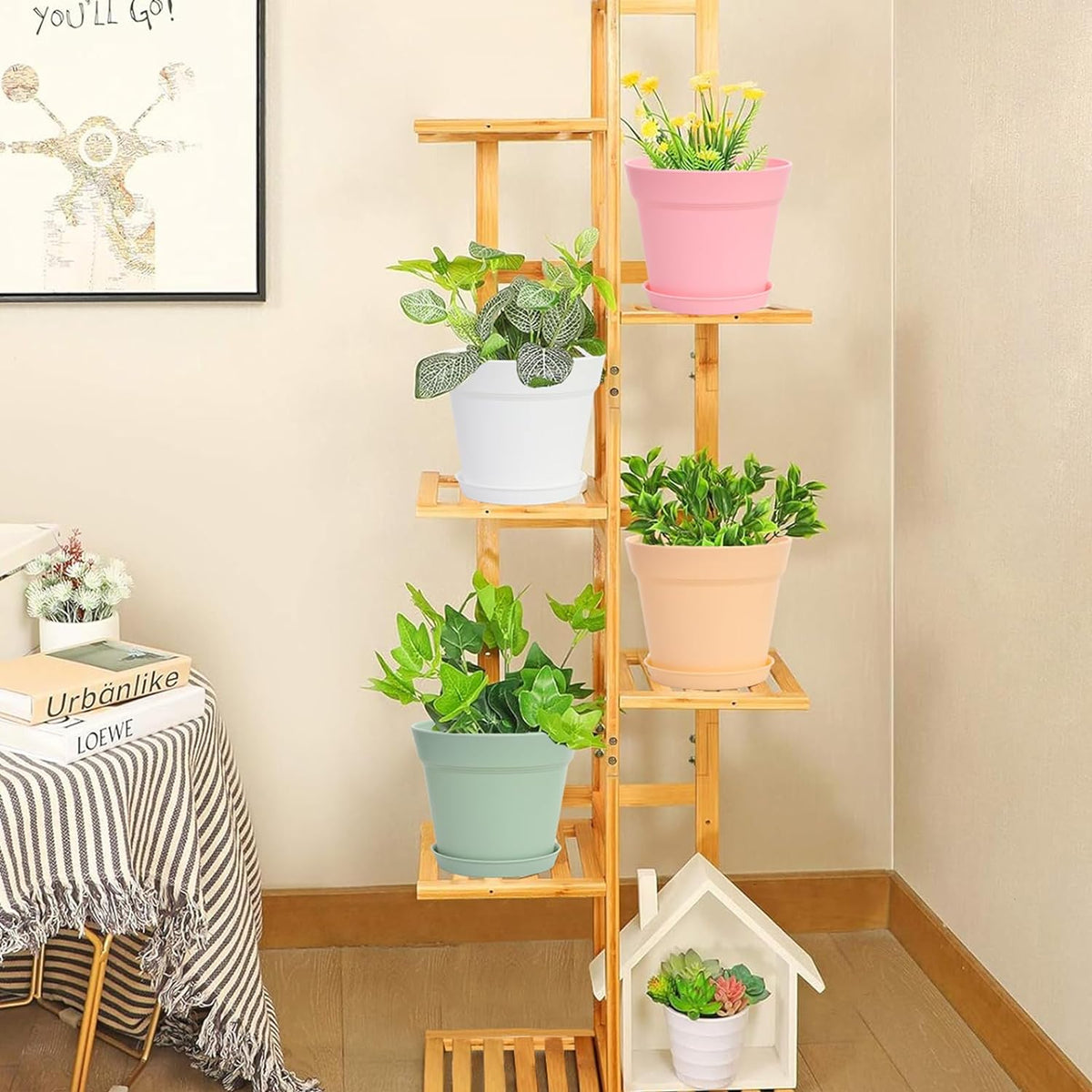 GARDIFE 20 Pack 4 inch Plant pots, planters for Indoor Plants, Flower pots, Color