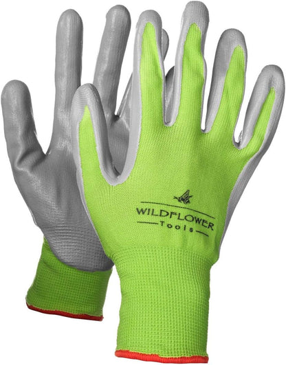 Gardening Gloves for Women and Men - Nitrile Coating for Protection