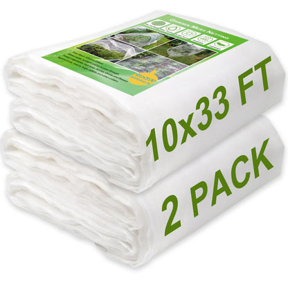 KLEWEE 10 x 50 FT Garden Mesh Netting, Ultra Fine Mesh Plant Netting Covers