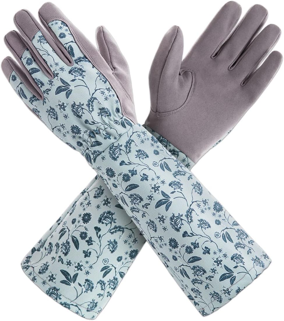 KAYGO Long Sleeve Gardening Gloves for Women, Yard & Outdoor Work