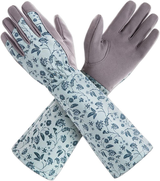 KAYGO Long Sleeve Gardening Gloves for Women, Yard & Outdoor Work