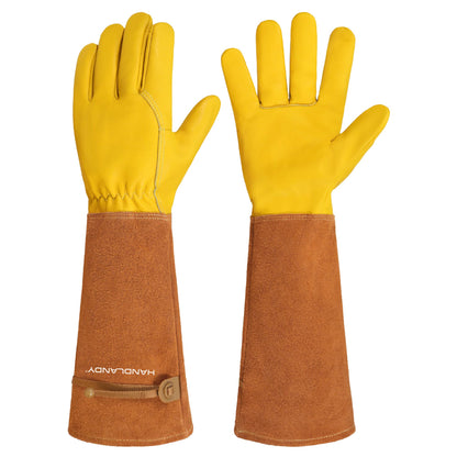 HANDLANDY Rose Pruning Gloves for Men Women, Thorn Proof Gardening Gloves