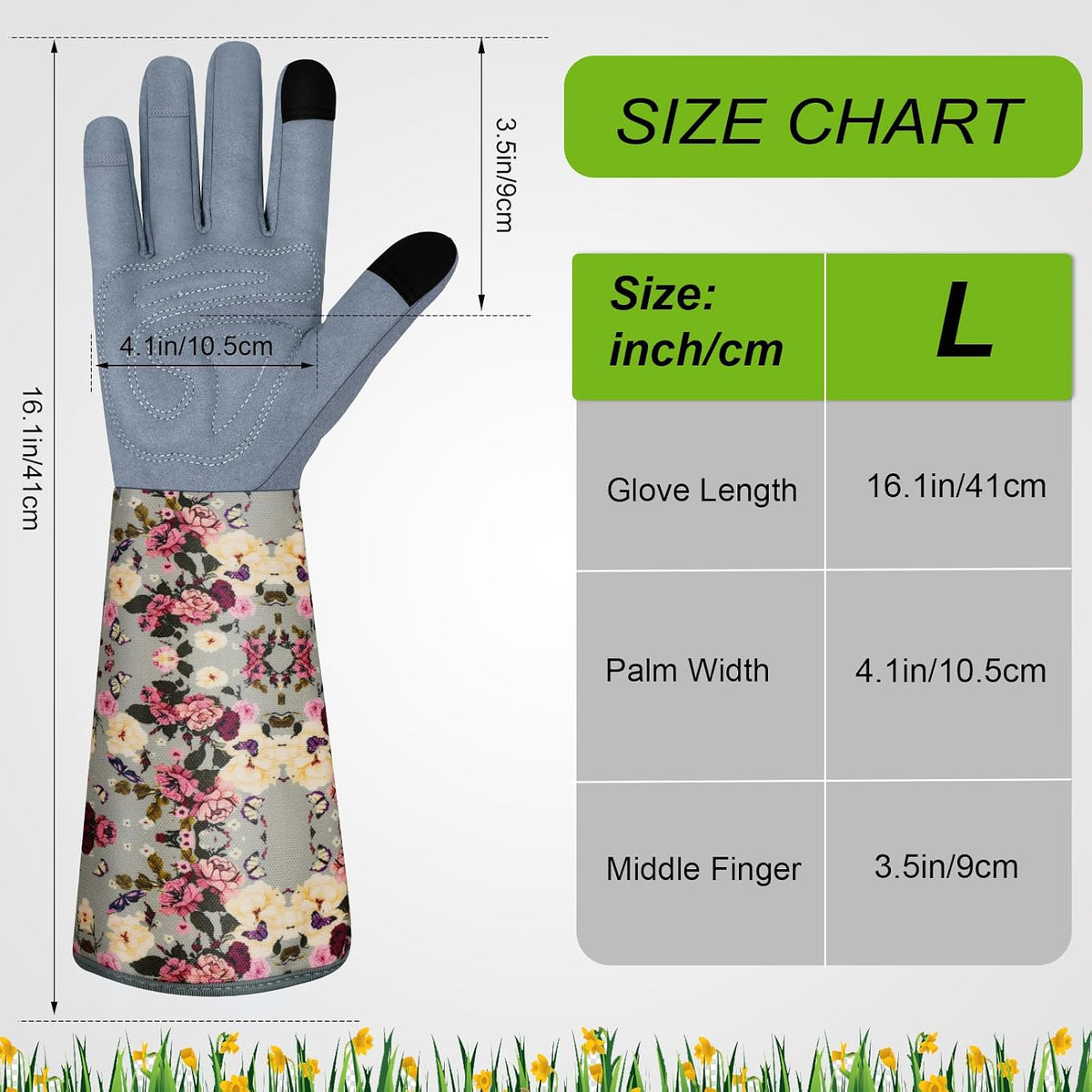 Long Gardening Gloves for Women Thorn Proof Leather Garden Gloves Breathable Working Gloves for Women Yard Outdoor