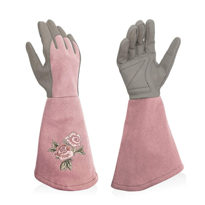 Rose Pruning Gloves with Forearm Protection, Thorn Resistant