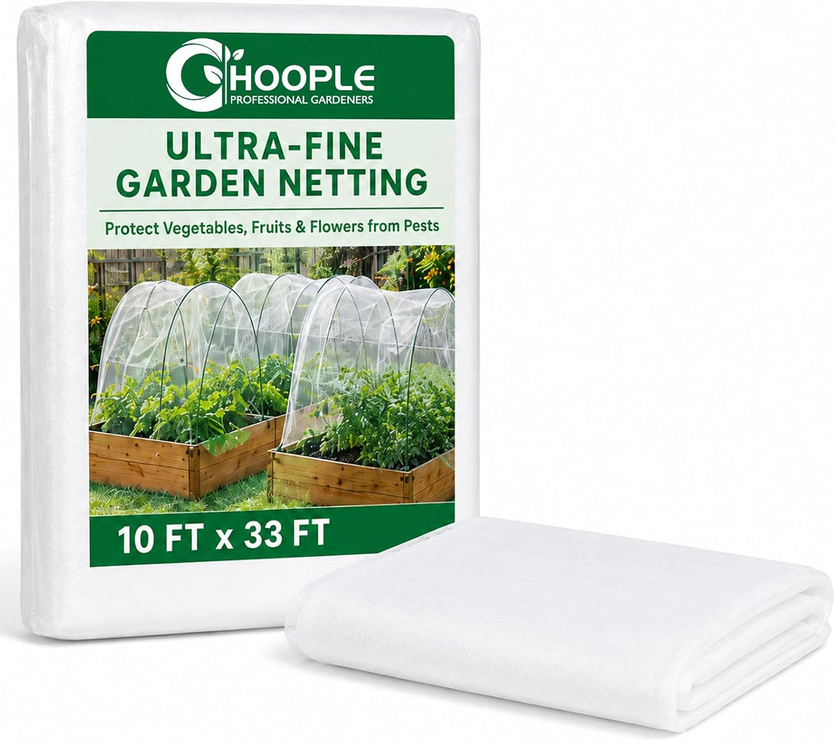 10 ft x 33 ft Garden Netting Pest Barrier, Ultra-Fine Garden Mesh Netting for Garden Protection, Plant Covers Bird Netting for Vegetables, Raised Beds, Blueberry Bushes and Fruit Plants