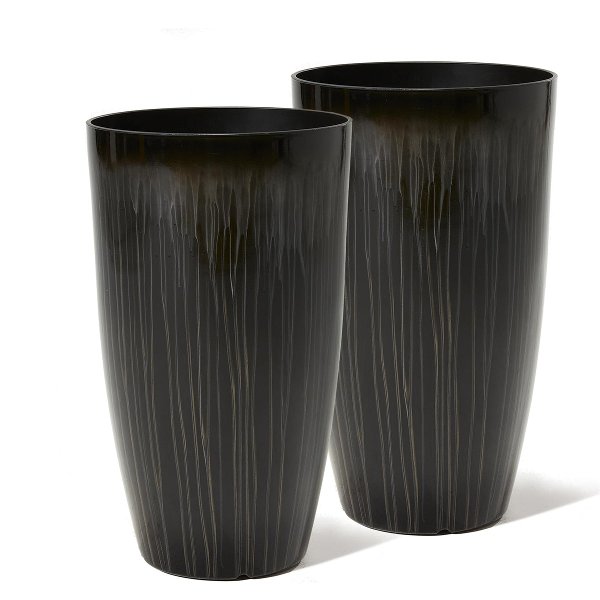 Worth 23.5" H. Tall Planters for Outdoor Plants, Large Plant Pots Set of 2