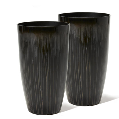Worth 23.5" H. Tall Planters for Outdoor Plants, Large Plant Pots Set of 2