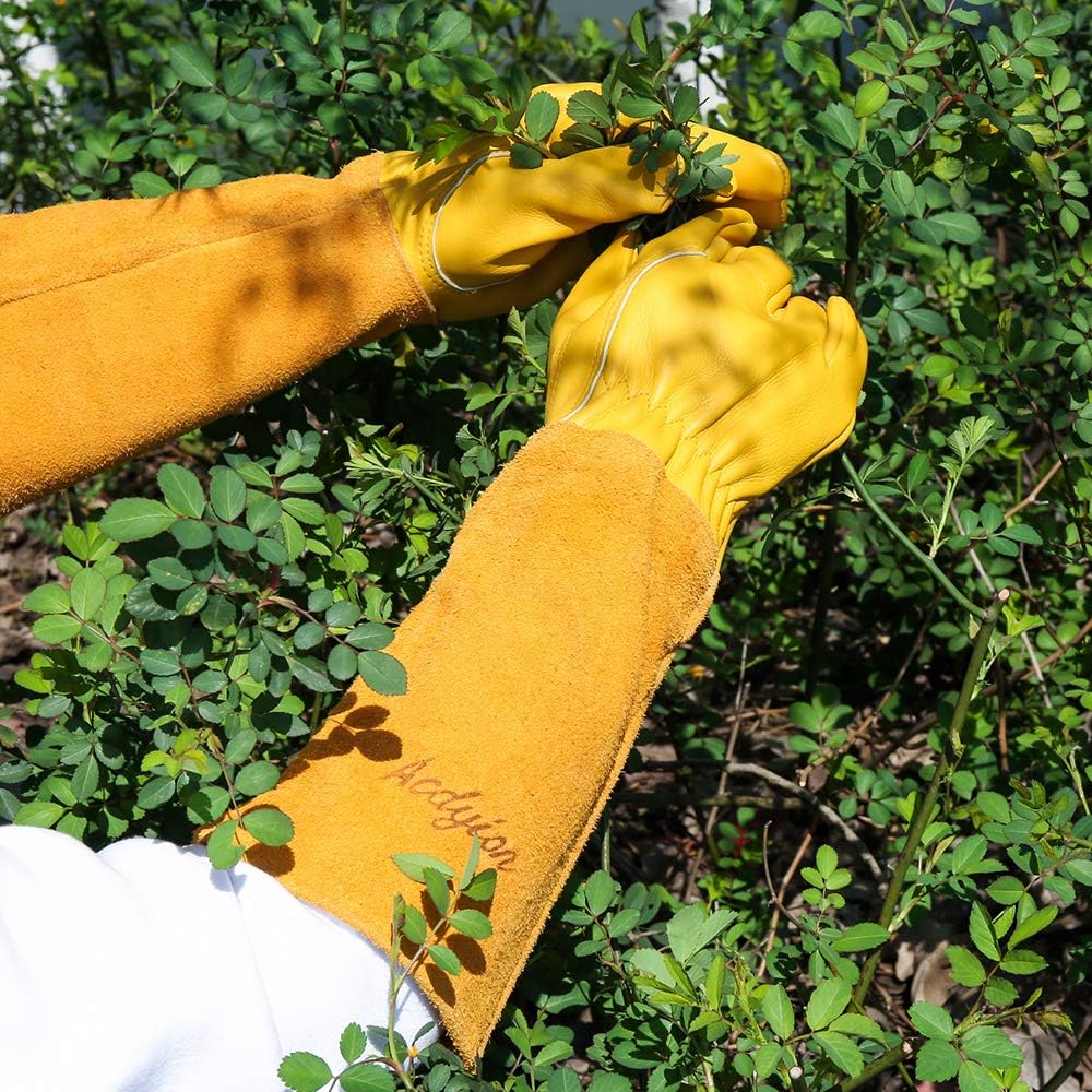 Acdyion Long Thorn Proof Gardening Gloves for Men & Women, Rose Pruning