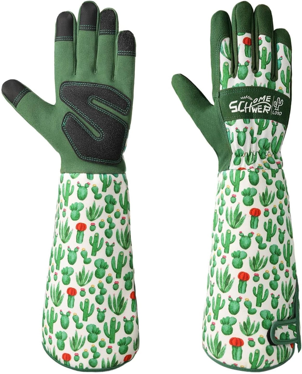 Schwer Gardening Gloves for Women, Reinforced Fingertips & Palm, L010, M