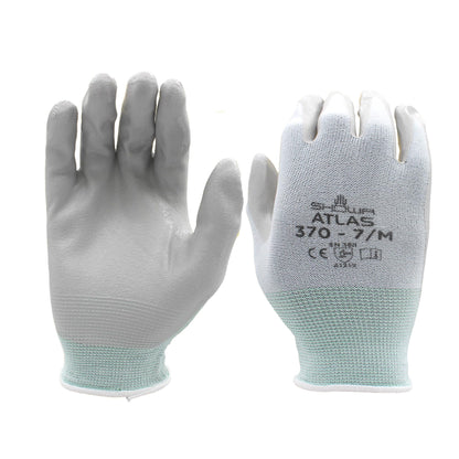 SHOWA Atlas 370B Professional Nitrile Work Gloves,for Landscaping, Gardening & Assembly, General Purpose Gloves