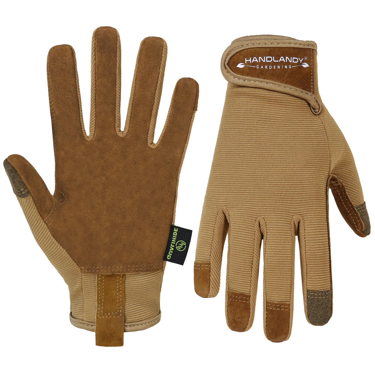 HANDLANDY Gardening Gloves for Women, Leather Garden Glove, Gardener Gift