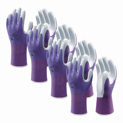 SHOWA Atlas 370B Professional Nitrile Work Gloves,for Landscaping, Gardening & Assembly, General Purpose Gloves