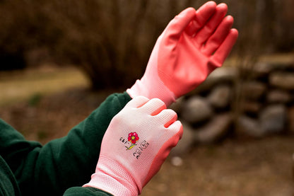 G & F Products Women's Gardening Gloves, Micro Foam Nitrile Coated Work Gloves for Gardening, Yard Work & Pruning