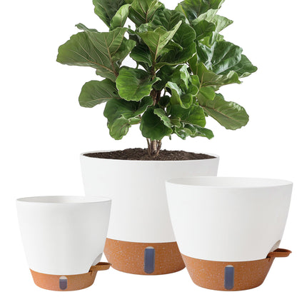 8/10/12 Inch Self Watering Pots for Indoor/Outdoor Plants