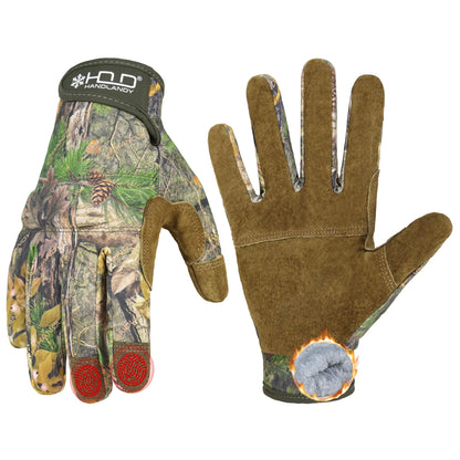 HANDLANDY Work Gloves for Men & Women, Utility Mechanic Working Gloves Touch Screen, Flexible Gardening Gloves for Yard