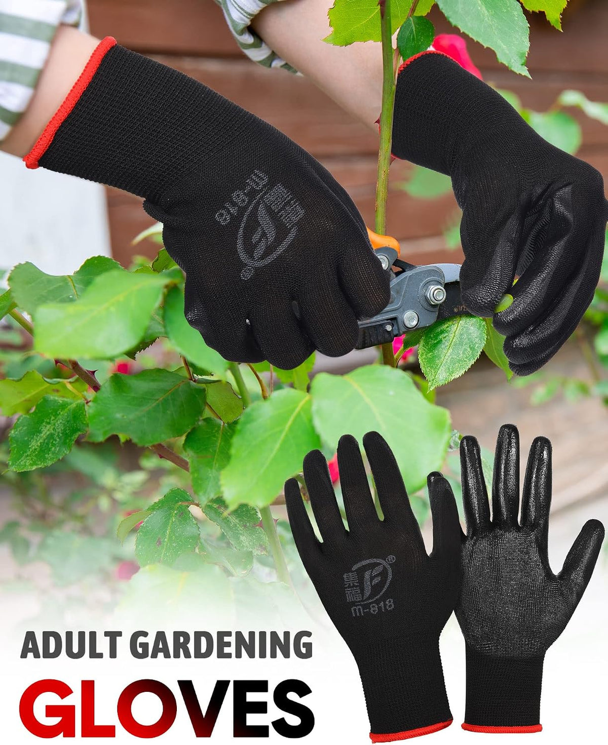 Honeydak 36 Pairs Garden Gloves Bulk for Men Women
