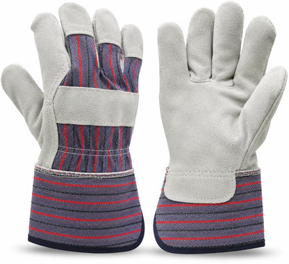 G & F Products Leather Work Gloves for Construction, Gardening and General Work