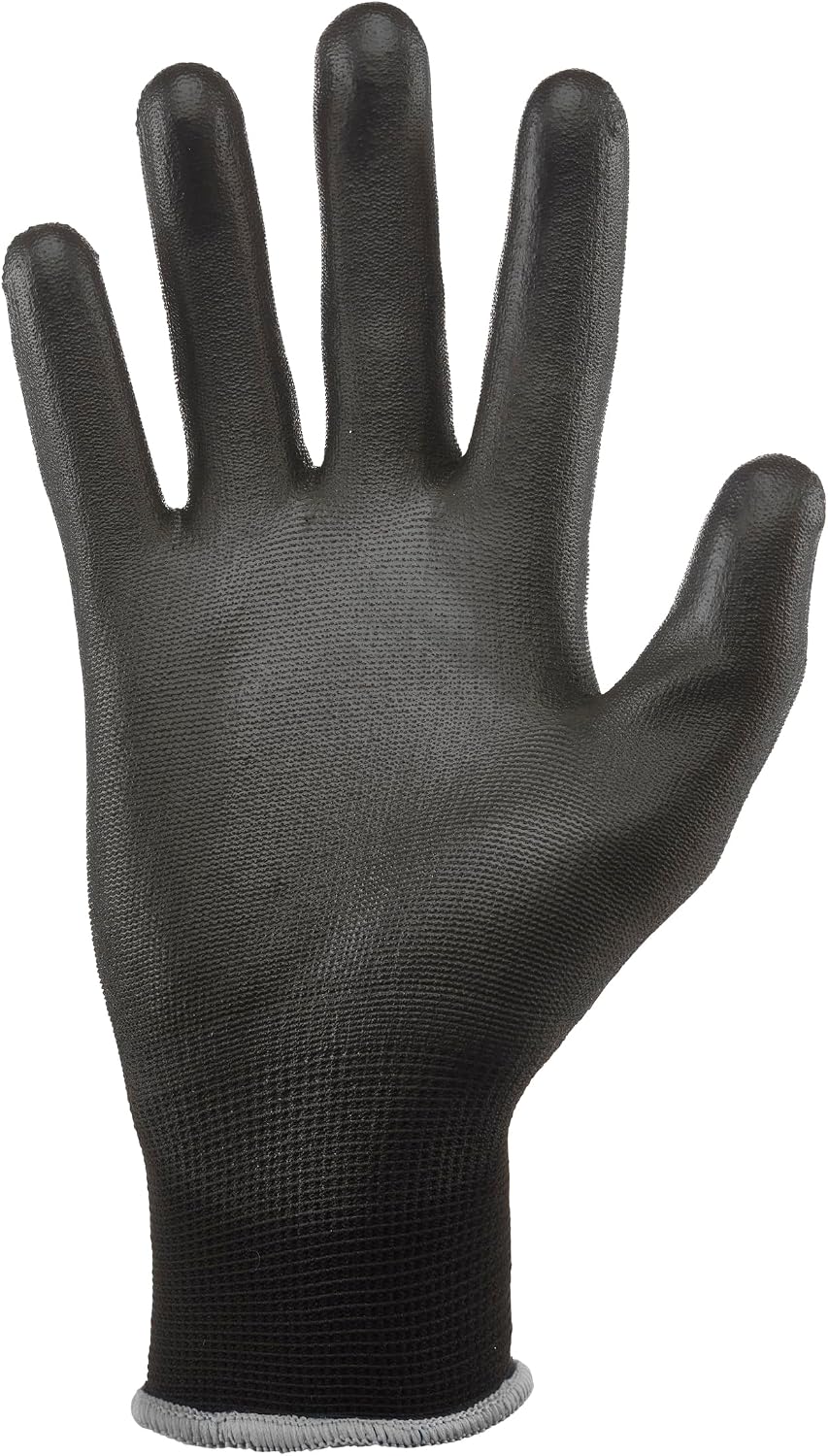 GORILLA GRIP Work Gloves, XLarge, 15 Pair, Black and Gray