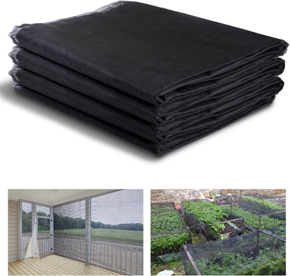 10x33ft Strong PP Nanocomposite Mosquito Net Garden Netting, Black