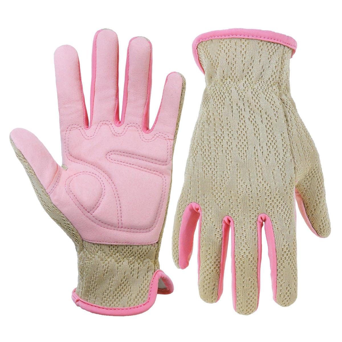 HANDLANDY Gardening Gloves for Women, Leather Garden Glove, Gardener Gift