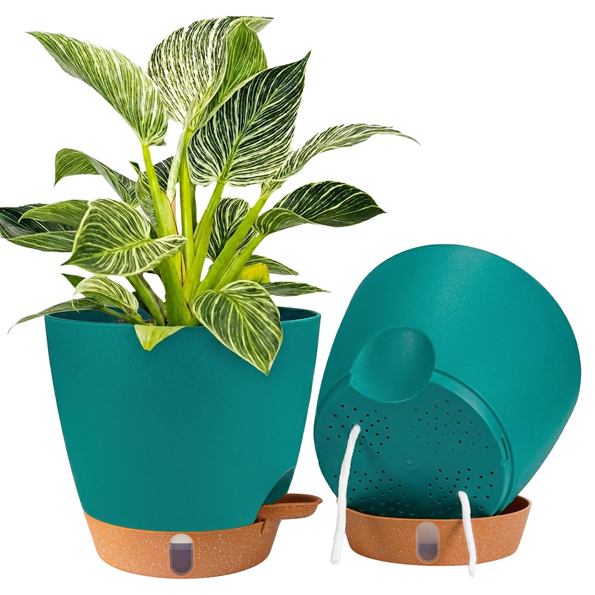 8/10/12 Inch Self Watering Pots for Indoor/Outdoor Plants