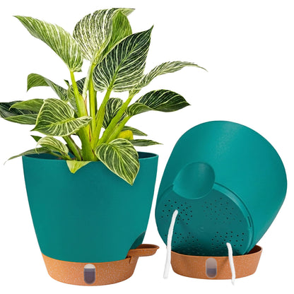 8/10/12 Inch Self Watering Pots for Indoor/Outdoor Plants
