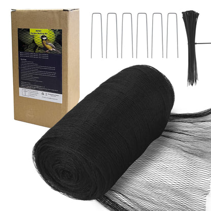 Bird Netting for Garden Protection, 13 x 40FT Anti Bird Mesh Garden Netting