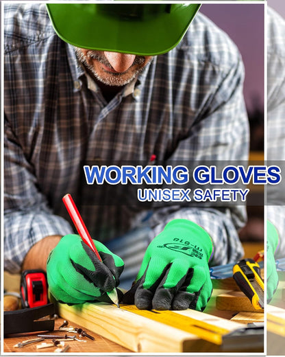 Nuogo 48 Pairs Garden Gloves for Men Work Gloves Bulk