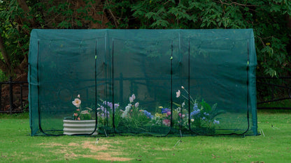 Large Tunnel 8.2'x4' Plant Netting Cover 4FT Tall Crop Cage Netting Pest Guard Cover for Vegetables Fruits Durable Gardening Net for Plant and Animal