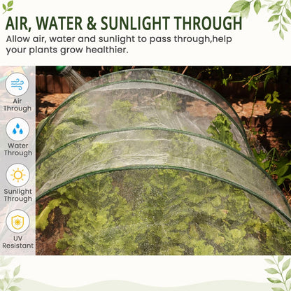 10Ft x 15FT Garden Netting, Fine Mesh Insect Netting for Plant Protection