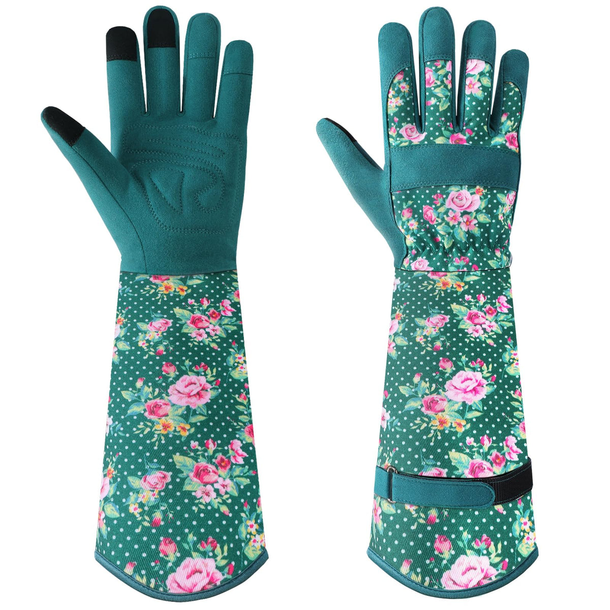 Gardening Gloves for Women, Long Garden Gloves with Grip, Thorn-Proof, Gift