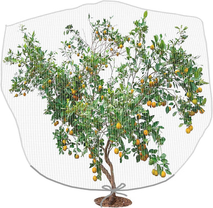 PURPLE STAR 1N 6 x 7 Feet Insect Bird Barrier Netting Mesh with Drawstring, Garden Bug Netting Plant Cover for Protect Plant Fruits Flower from Insect Bird Eating