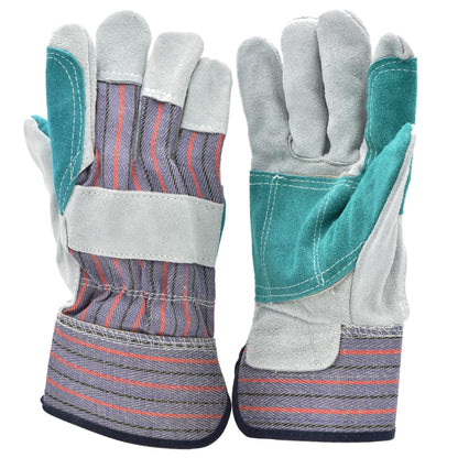 G & F Products Leather Work Gloves for Construction, Gardening and General Work