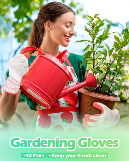 Irenare 24 Pairs Gardening Gloves Bulk for Women, Ladies' Garden Gloves