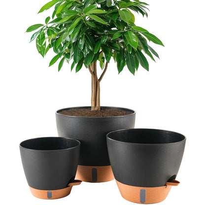 8/10/12 Inch Self Watering Pots for Indoor/Outdoor Plants