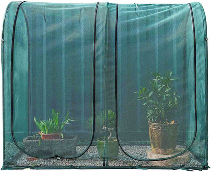 Large Tunnel 8.2'x4' Plant Netting Cover 4FT Tall Crop Cage Netting Pest Guard Cover for Vegetables Fruits Durable Gardening Net for Plant and Animal