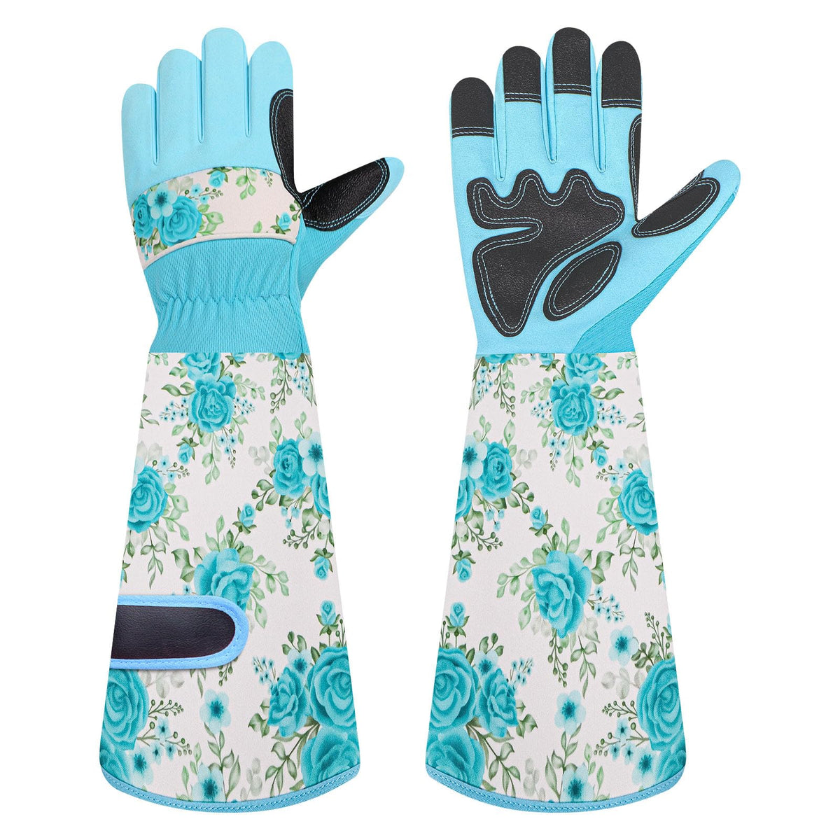 DLY Garden Gloves for Women,Gardening Gloves,Gardening Gift for Lady,Blue,M
