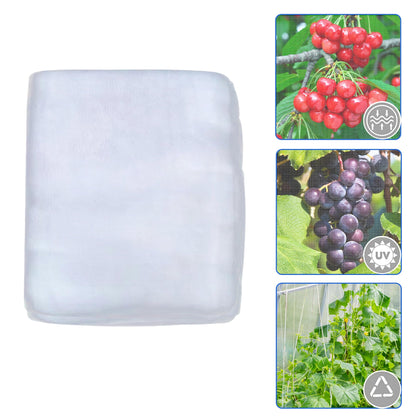 Garden Netting,8x33Ft Mosquito Insect Birds Animals Barrier Protection Net Ultra Fine Garden Mesh Netting Plant Covers for Vegetable Plants Fruits Flowers Trees Greenhouse Row Cover