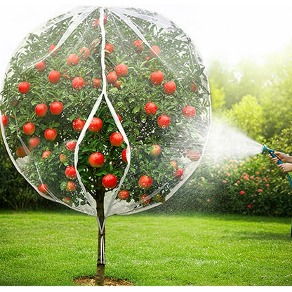 Plant Netting with Drawstring, 4P 2.6x3.3 FT - Easy Install Fruit Tree Protection Cover, Reusable Garden Mesh Bag for Blueberry Bushes/Tomato - Block Birds/Insect/Squirrels